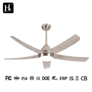 52-Inch Modern Nordic Reversible DC Motor <b>LED</b> <b>Ceiling</b> <b>Fan</b> with 3 Blades and Iron Lamp Body Remote Control for Home Office Use - Product Image 4