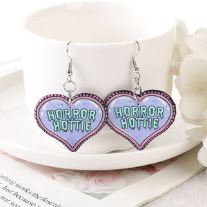 Boucles d'Oreilles en Acrylique Spooky Bloody pour Femme, Cupcake Choke Me, 1 Paire, Cadeau d'Anniversaire - Product Image 3