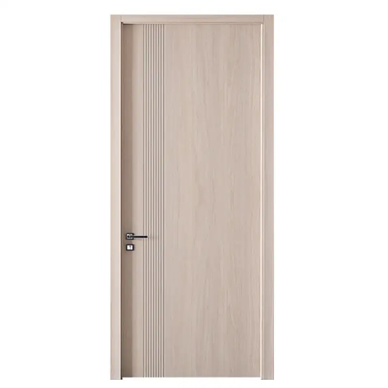 Personalización de una sola puerta de madera maciza Panel de puerta de madera de fuego puertas de madera maciza para casa