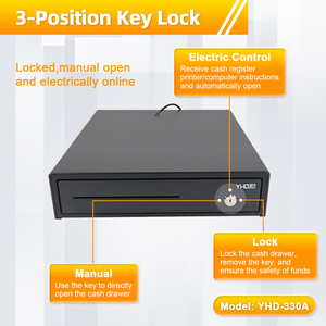 <span class=keywords><strong>Caja</strong></span> <span class=keywords><strong>Registradora</strong></span> con Dos Años <span class=keywords><strong>de</strong></span> Garantía, Rentable, con 4 Compartimentos para Billetes, 5 para Monedas, Interruptor <span class=keywords><strong>de</strong></span> Emergencia y Cajón para Efectivo - Product Image 2