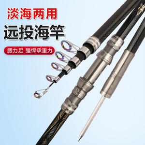 Caña de Pescar Ligera y Rígida de 6m con Portacarretes Metálico, Caña de Largo Alcance para Pesca en Agua Salada con Inserto para Suelo - Product Image 3