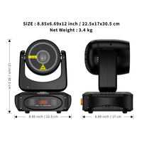 SHEHDS 3W Laser Moving Head, Contrôle APP ILDA DMX, Lumière Laser Publicitaire, Éclairage LED pour Fêtes et Festivals