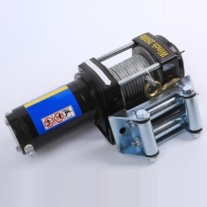 4000lbs çekme 12v/24v mini elektrikli vinç sentetik halat - Product Image 5