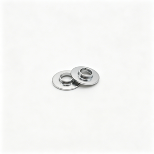 Œillets ronds plats personnalisés en zinc plaqué avec limiteur de compression - Product Image 3