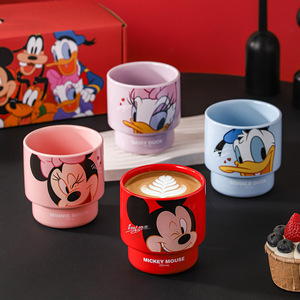 Mickey Friends Ceramic Mug <strong>Set</strong> Cute Cartoon Stackable Coffee Cups for Kids 4Pcs/<strong>Set</strong> with Gift Box for Home Office Gifting - Product Image 4
