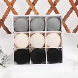 Juego de Adornos Navideños Colgantes de Plástico Impermeable de Alta Calidad, 8CM/9 Piezas, para Decoración de Árboles de Navidad, Fiestas y Festividades - Product Image 3