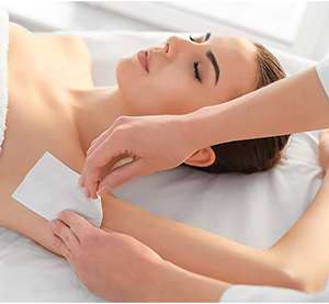 Logo personalizzato <span class=keywords><strong>strisce</strong></span> di cera monouso per la depilazione del corpo non tessuto di carta oleata depilatoria - Product Image 5