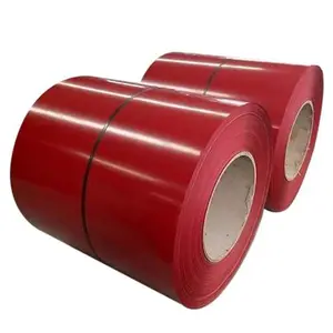 1000mm 1200mm RAL9006 RAL5015 Red Blue Green White Grey Color Coated Prepainted Galvanized Steel PPGL PPGI Coil