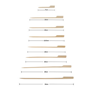 Thân thiện với môi trường dùng một lần dã ngoại ngoài trời 25cm xiên tre xiên pháo sắt - Product Image 4