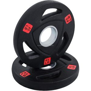 Plaques de musculation en fonte pour haltères, équipement d'entraînement de force, 25 lb, vente en gros - Product Image 1