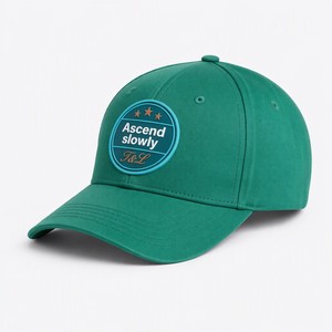 Casquette de baseball vintage à 6 panneaux avec logo personnalisé, patch tissé, en sergé de coton, visière incurvée, fabricant OEM ODM - Product Image 1