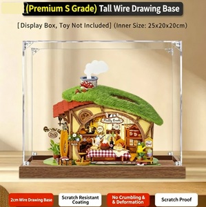 Boîte de présentation en acrylique transparente personnalisée, étui de rangement anti-poussière pour la maison miniature à assembler <span class=keywords><strong>Rolife</strong></span> Fluffy Forest Party DIY - Product Image 3