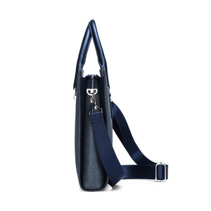 Fashionable PU <strong>Leather</strong> <strong>Briefcase</strong> One-Shoulder Crossbody Business Bag Portable Horizontal Laptop Bag for Men Large Capacity New - Product Image 3