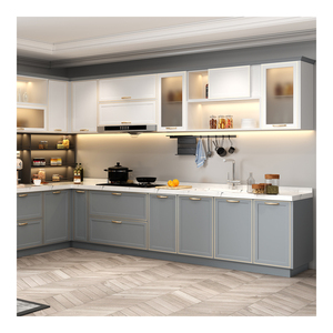 Armoire modulaire en acier inoxydable Armoire de cuisine haut de gamme intelligente et moderne pour la maison et la cuisine - Product Image 1
