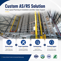 Système de stockage et de récupération automatisé (ASRS) avec grue empileuse, rayonnage pour palettes robustes pour la logistique d'entrepôt