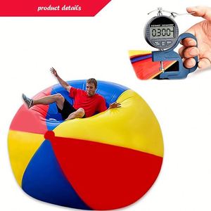 Custom Logo Printed <b>Large</b> <b>Inflatable</b> PVC Beach Balloons (80cm/100cm/Custom Sizes) for Outdoor Games and Pool Decor - Product Image 4