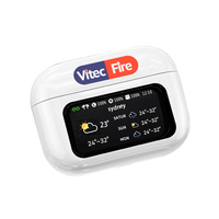 Écouteurs sans fil Bluetooth 5.4 avec écran tactile multifonctionnel, suppression du bruit ANC/ENC et application