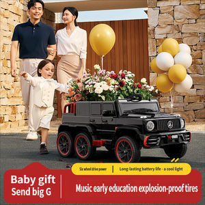 Детский электромобиль на четырех колесах с пультом управления для мальчиков и девочек 3-6 лет, пластиковый, внедорожный - Product Image 4