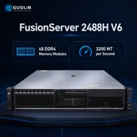 Serveur en rack FusionServer 2488H V6 pour l'hébergement des petites entreprises, la sauvegarde de bases de données et les applications d'entreprise
