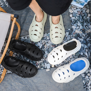 Chaussons pour hommes adultes, sabots de jardin en EVA, respirants, confortables, style tendance, semelle souple, semelle intérieure tendance, chaussures légères d'été, couleurs mélangées - Product Image 6