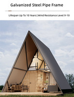 A-Frame-Loft-Zelt, zweistöckiges, vorgefertigtes Dreieckshaus, wasserdicht, isoliert, Outdoor-Resort, Ferienunterkunft für Campingplätze