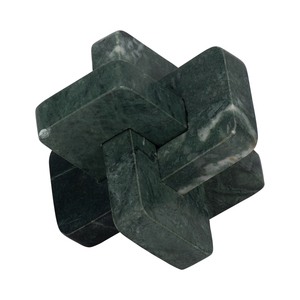 Scultura a nodo in marmo per l'arredamento del soggiorno, decorazione da tavolo per bagno, ufficio, mensola, ingresso, consolle. - Product Image 1