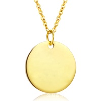 Collier avec pendentif en or 14k 18k, bijou personnalisé avec symbole de demi-cercle torsadé en acier inoxydable