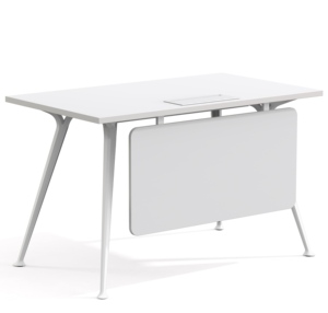 Scrivania Direzionale Semplice, Moderna e Modulare Personalizzabile in <span class=keywords><strong>MFC</strong></span> e Metallo per Uffici Open Space - Product Image 1