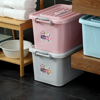 Boîte de rangement en plastique épaissi avec roulettes, organisateur de tiroirs pour vêtements, jouets, chambre et salon