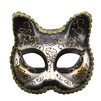 Masque de chat créatif et best-seller, demi-masque pour princesse, masque de couverture pour les fêtes, les rassemblements et les spectacles d'Halloween