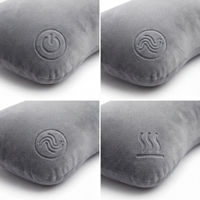 Oreiller de voyage ergonomique en mousse à mémoire de forme en forme de U, coussin doux et confortable en éponge de cellulose écologique pour la sieste et le soutien