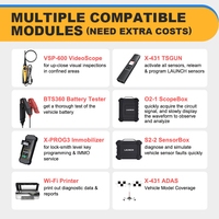 Lancement X431 Pad 7 Elite Mise à jour gratuite 2 ans 12-24 volts Voiture et camion X Pro 3 Pad Vii 12 24v Outil de diagnostic de véhicule automobile