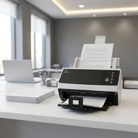 Scanner de documents recto-verso A4 Fujitsu Ricoh FI-8150, 50 ppm, 100 ipm, CIS 600 dpi, USB 3.2 pour bureau