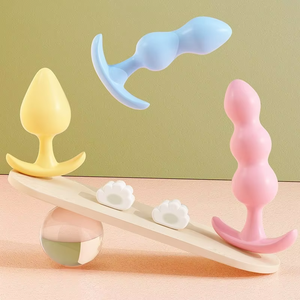 Vibrador Anal con Control Remoto, Estilo Gelatina, con Perlas Grandes, para Hombres - Product Image 2