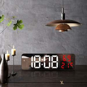 Nouvelle Horloge de Table Numérique LED Créative Grande Taille avec Affichage de la Date, Horloge de Bureau Simple à Quartz, Peut Être Accrochée, Électronique - Product Image 6