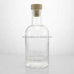 100ml 200ml 375ml 500ml 750ml 1L phong cách Bắc Âu mờ rõ ràng Chai Thủy Tinh Thủy Tinh Gin Vodka Whisky Tequila chai rượu vang với nút chai - Product Image 6