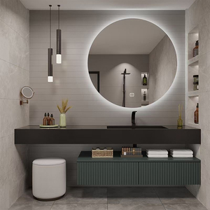 Tocador de <span class=keywords><strong>baño</strong></span> <span class=keywords><strong>con</strong></span> <span class=keywords><strong>encimera</strong></span>, <span class=keywords><strong>mueble</strong></span> de <span class=keywords><strong>baño</strong></span> moderno <span class=keywords><strong>con</strong></span> unidad de pvc, conjunto de tocador de <span class=keywords><strong>baño</strong></span> blanco - Product Image 4