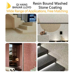 QI HANG Epoxy-Based Resin Washed Stone Gravel Lane Batch Liquid Coating with Exposed <b>Aggregate</b> for for Interior/Exterior Use - Product Image 4