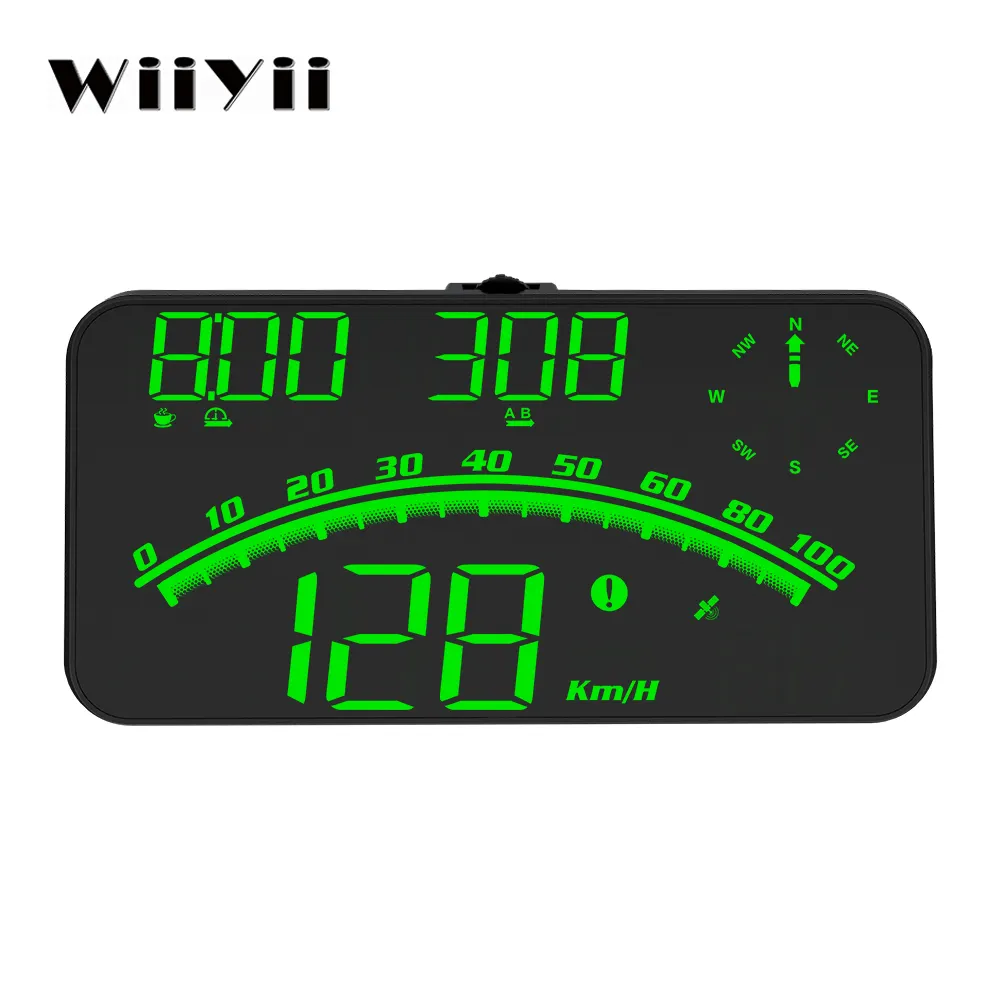 Nova Chegada 5.5 polegada Hud G10 Gps Relógio Velocímetro Calibres Pára-brisas Projetor Lembrete de Condução Alarme Car Up Display