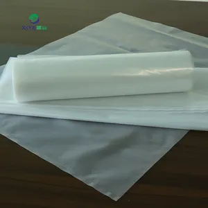 Customized Large Sizes Clear Ldpe Plastic Poly Lay Flat Bags On Roll Supply Supermarket Packaged Food