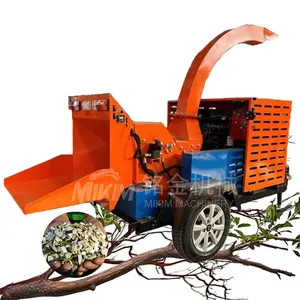 Heavy Duty Wood Chipper Tree Branches Grass Straw Forest Large Shredding Machine Waste Wood Root Log Crusher Shredder Machine