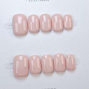 Ongles artificiels faits à la main 10pcs faux ongles conseils réutilisables carrés décorer conception pour les doigts - Product Image 6