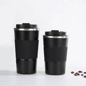 380ml 500ML Tasse portable en acier inoxydable à double paroi isolée sous vide dans un <span class=keywords><strong>gobelet</strong></span> à café de voyage avec couvercle enduit de poudre - Product Image 3