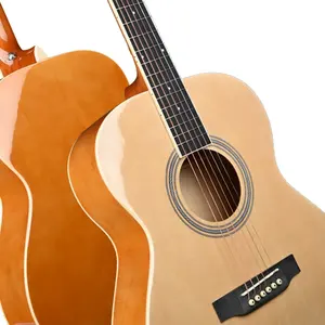 Toptan fiyat akustik 6 dize 40 inç ucuz ihlamur gitar