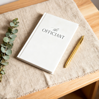 Cuaderno de Lujo Personalizado con Tapa Dura y Forro, 5.25x8.25 Pulgadas, con Grabado en Relieve para Discursos, Sermones, Bodas - Regalos para Pastores y Anfitriones