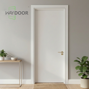 <span class=keywords><strong>Porte</strong></span> intérieure en bois massif 100% chêne blanc, pré-fabriquée, style nordique, insonorisée, finition peinture écologique - Product Image 1
