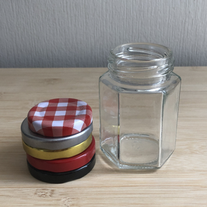 Bocaux en verre de 240ml 350ml avec capuchon torsadé noir hermétique pour préserver la gelée de miel d'épices Pot en verre à dessert de 250 ml - Product Image 4