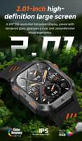 Nouvelle montre connectée HT49, montre de sport pour homme, 1200 mAh, tracker sportif, IP68, lumière LED, plus de 100 modes sportifs, réveil, chronomètre, Android/iOS