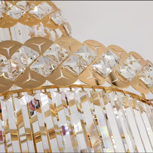 K9-Grandes lampes suspendues en cristal de luxe modernes et claires pour escaliers d'hôtel - Product Image 4