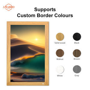 Wifi 21 pulgadas marco de fotos Digital al por mayor Marco de <span class=keywords><strong>Arte</strong></span> de madera Digital póster de película 64 GB memoria marco de fotos Digital - Product Image 3